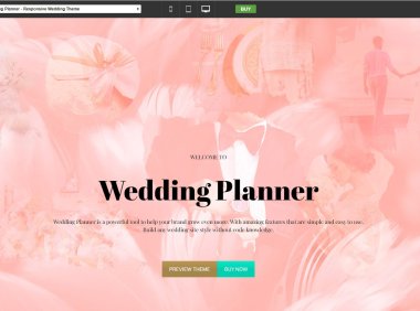 WordPress英文主题：Wedding Planner现代风婚礼活动模板