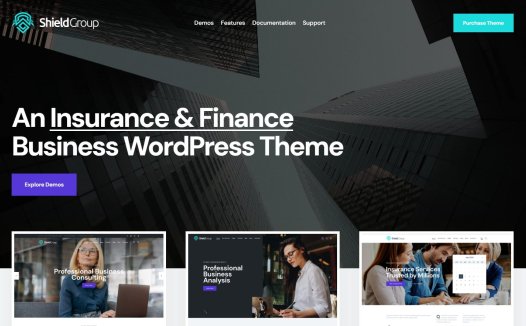 WordPress英文主题：ShieldGroup金融保险商业模板